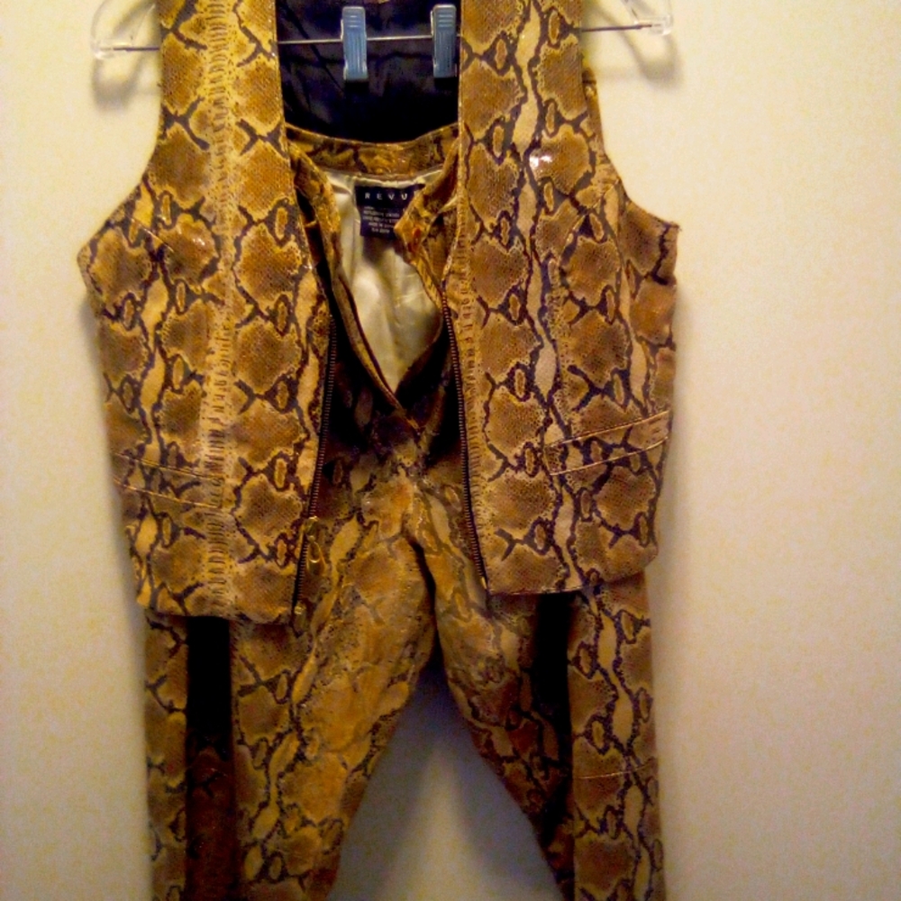 Faux new snake skin suit!